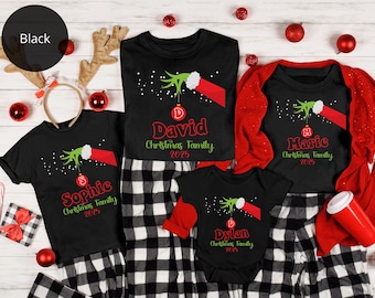 Family Christmas Shirt, Grinch Matching Tee for Christmas, Grinchy Christmas Matching Sweater, Grinchy Family Shirt, Grinchy Matching Pjs