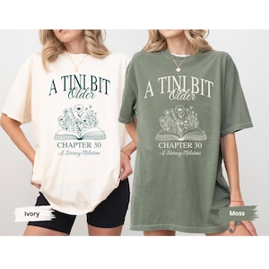 Comfort Colors Birthday Gift for Book Lover, Custom Chapter Birthday Shirt, 30th Birthday Shirt,Chapter 30 Birthday Tee,Friend 30th Birthday