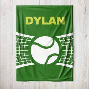 Personalized Tennis Blanket Gift, Throw Blanket for Tennis Lovers, Tennis Mate Gift, Best Tennis Gift, Tennis Athlete Gift, Tennis Gift Idea