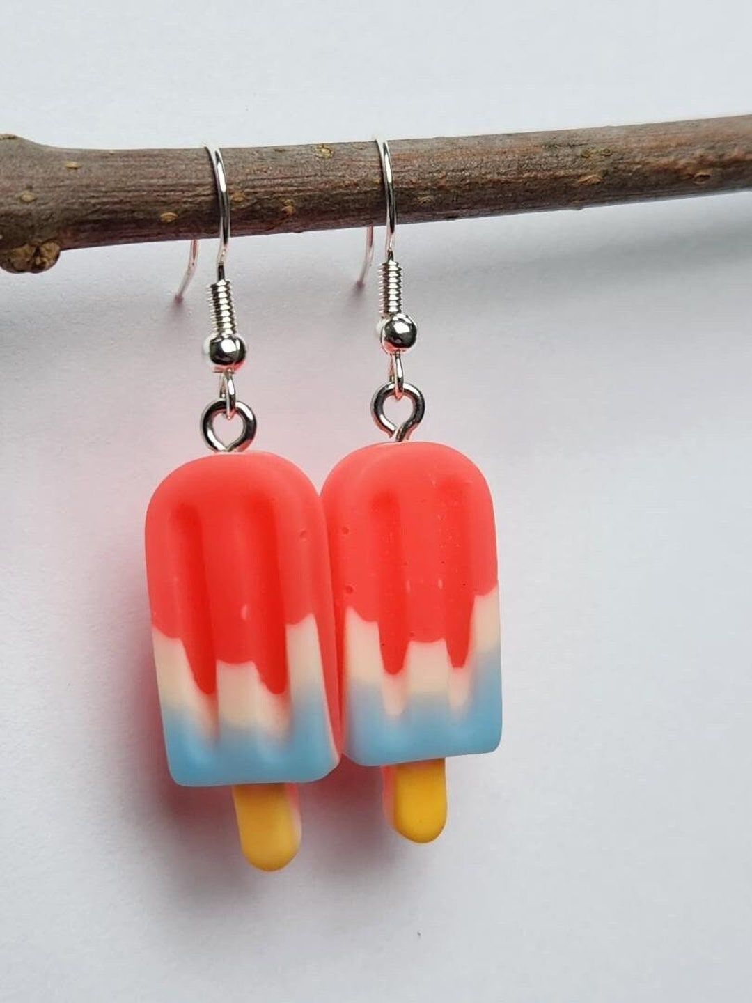 Ice Cream Lollipop Earrings, Dessert Jewelry, Unique Earrings, Funny