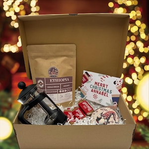 Coffret café personnalisé - Cadeau de Noël - Coffret cadeau pour les amateurs de café de spécialité