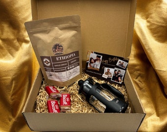 Personalisiertes Kaffee-Geschenk-Set - Geburtstagsgeschenk - Spezialität-Kaffee-Liebhaber-Geschenk-Set