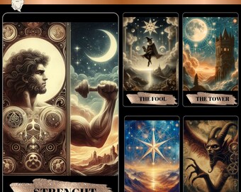 Ancient Whispers Tarot Deck: 22 Major Arcana Cards (Digital Download)
