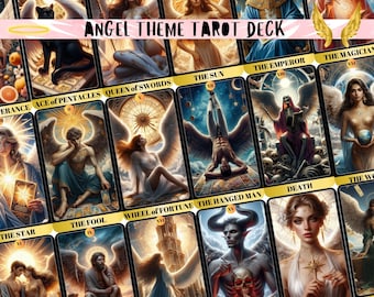 Angel Tarot Deck: 78 Celestial Cards with Tarot Pouch