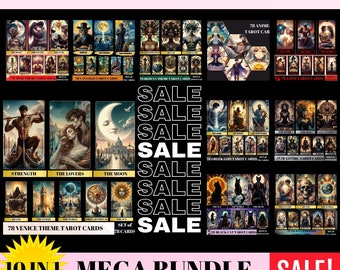 Tarot Deck Mega Bundle: 10 Einzigartige Kartensets (Digitaler Download)