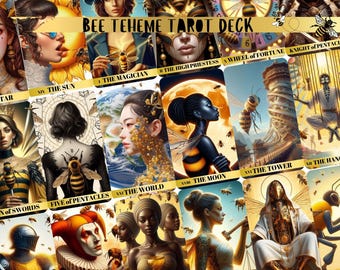 Bee Tarot Deck: 78 Animal Tarot Cards with Pouch
