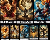 Salvador Dali Tarot Deck: 78 Surrealism Cards (Digital Download)