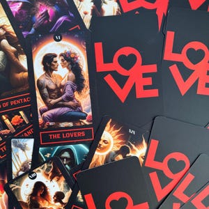 Love Tarot Deck, 78 Tarot Cards Deck, Unique Tarot Deck, Mystical Tarot ...