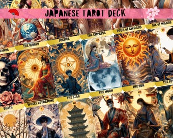 SAMURAI Tarot Deck, Japanese Tarot, Samurai, Fortune Telling, OOP