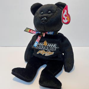 Ty Beanie Baby Greg Biffle #16 NASCAR Bear - Vintage Plush Toy