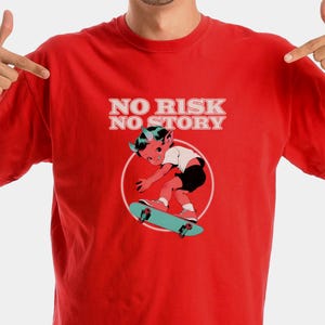 Skateboard Shirt, Cool Graphic Shirt, Skater Tee, Skateboarder Gift, Graphic Tee, Urban Streetwear Top, Inspirational Shirt