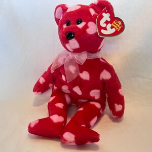 TY Beanie Baby Little Kiss Bear: Hallmark Exclusive Plush Toy