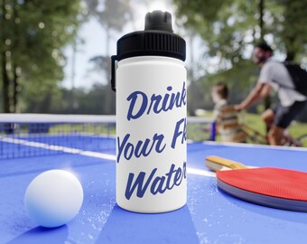 Botella de agua "Bebe tu Fkn": termo de hidratación de acero inoxidable con aislamiento