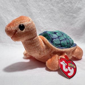 Ty Beanie Baby - PEEKABOO the Turtle 6.5&quot; NWT Vintage Plush Stuffed Animal Toy