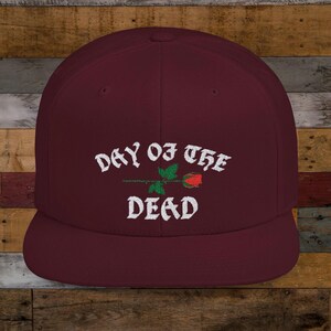 Day of The Dead-snapbackhoed, dia de Muertos Rose flat Bill-pet, festivalhoofddeksels, halloween-honkbalpet, Grim Reaper-snapback schedel,