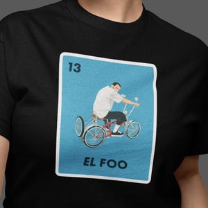 Maglietta con carta Bicycle Lowrider della Loteria messicana El Foo - Maglietta grafica in stile vintage, maglietta con cultura ispanica, idea regalo unica, giorno dei morti