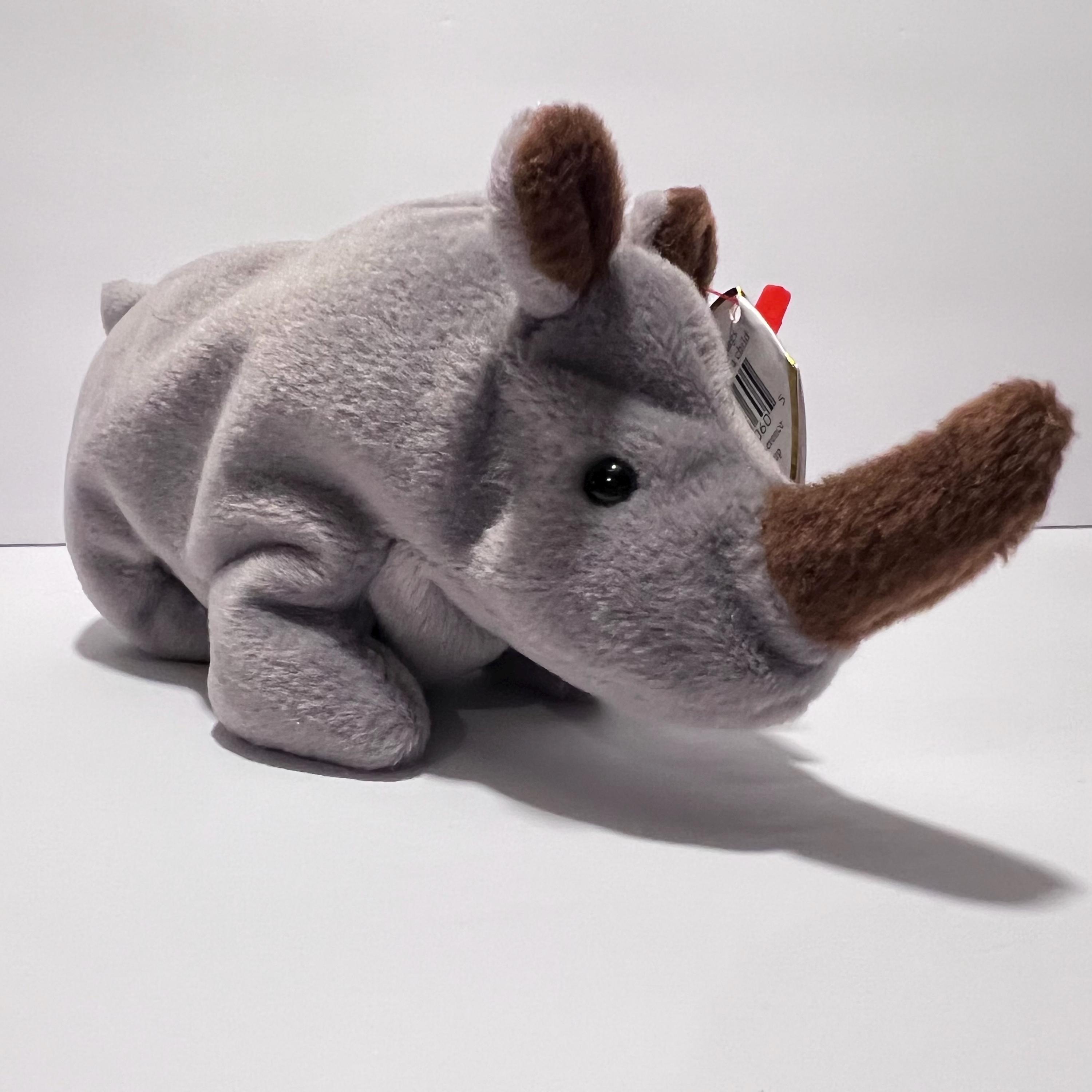Ty Beanie Baby SPIKE the Rhino 7