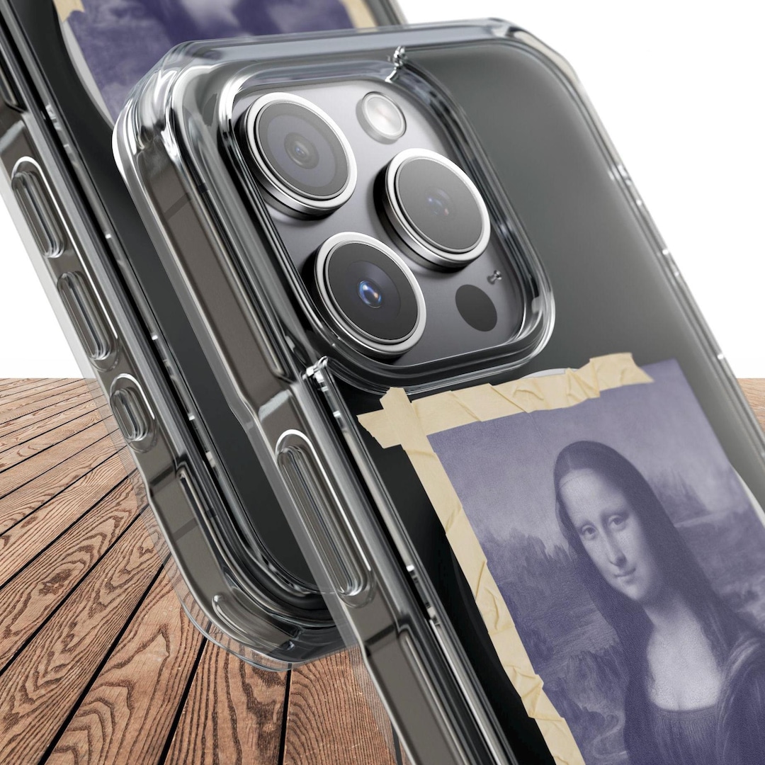 Mona Lisa iPhone Case: Clear Magnetic Impact Cover, Art Lover Gift