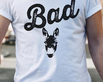 Bad Ass Donkey Graphic Tee, Sarcastic Humor Shirt