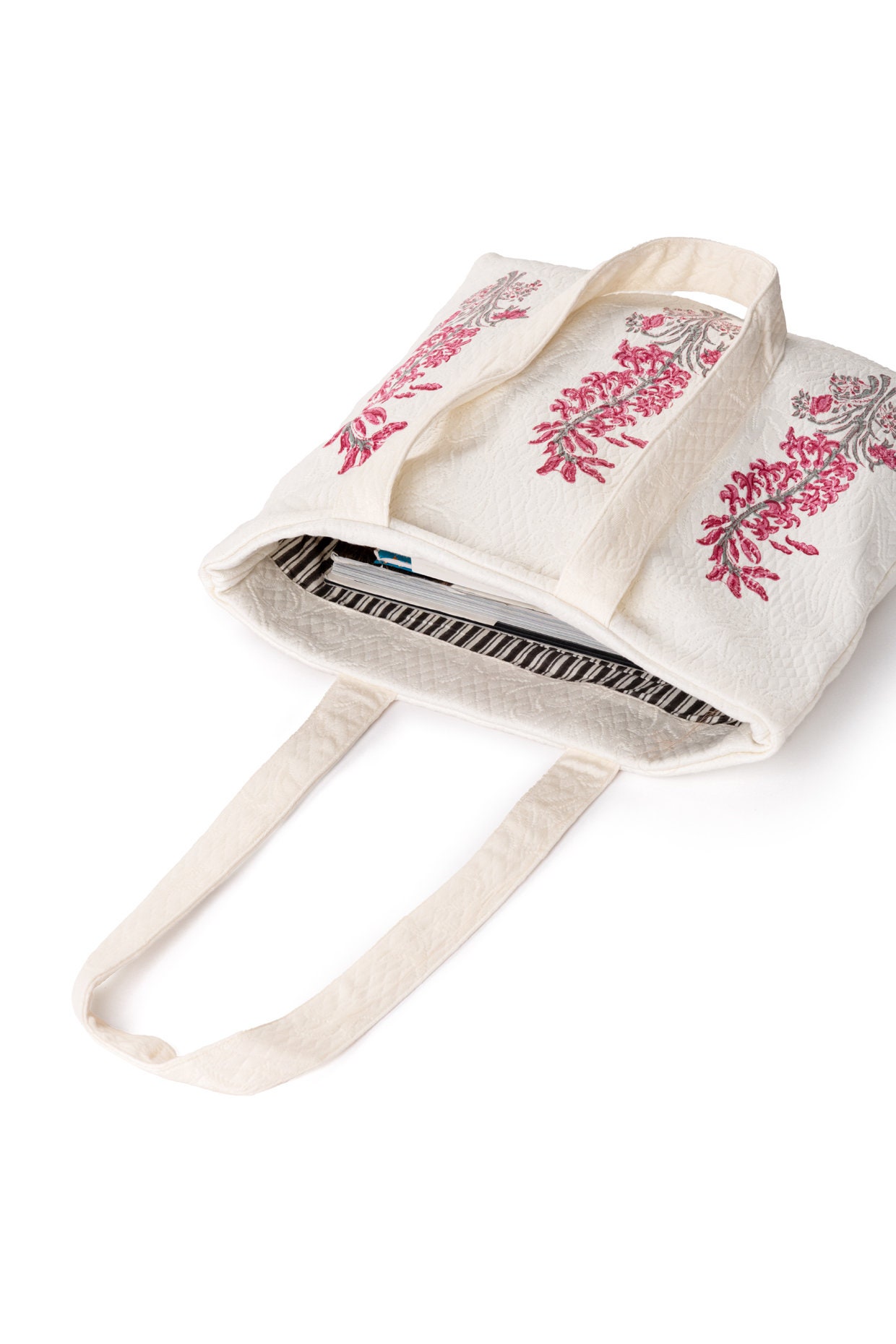 Yellow - Handcrafted Jacquard Cotton Hand Bag