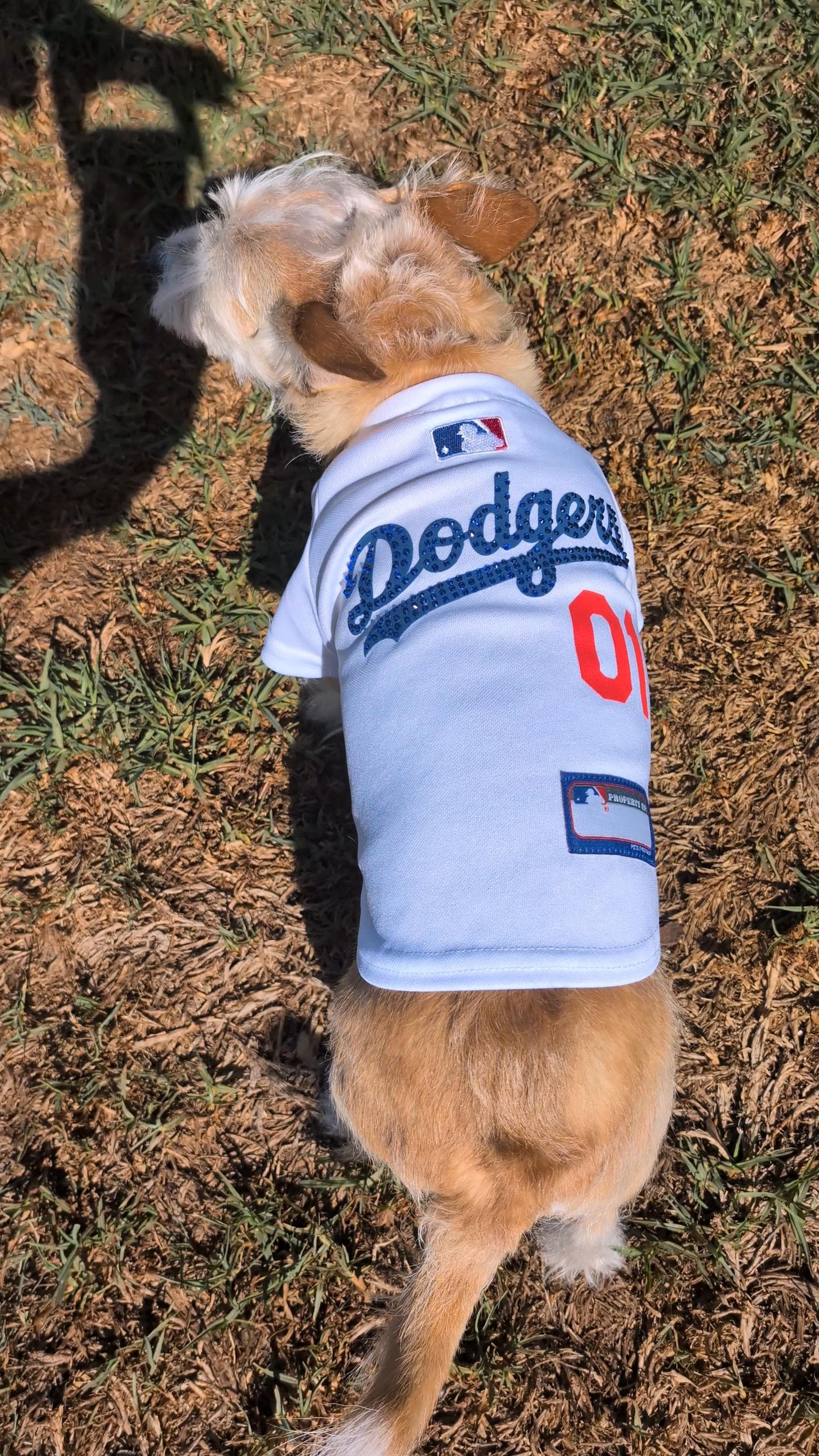 Shirt Mitchell And Ness Los Angeles Dodgers MLB Dog Jersey Dodgers