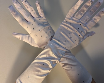 Crystal Gloves Satin