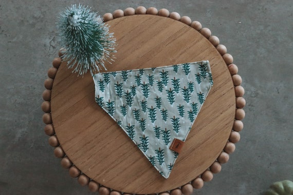 Fir Pine Tree Forest | Over the Collar Slip-Through Dog Bandana | Fresh Daisies Dogs