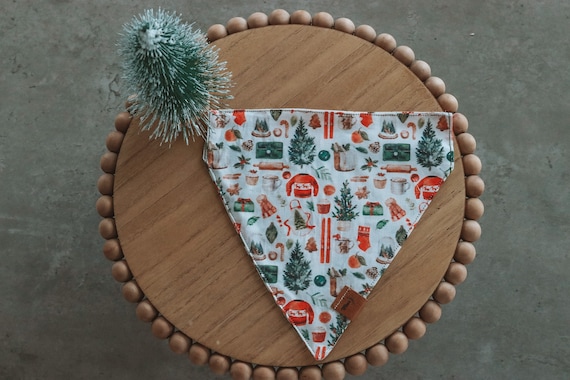 Sweater Weather for Christmas | Over the Collar Slip-Through Dog Bandana | Fresh Daisies Dogs