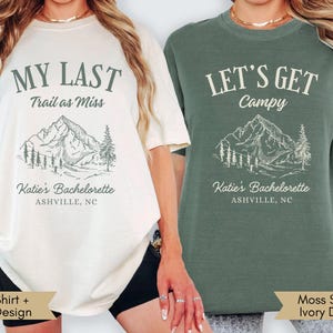 Camp Bachelorette Shirts, Custom Bride Camp Shirt, Camp Themed Bachelorette, Personalized Location Camp Bach, Camp Bachelorette Party Shirts