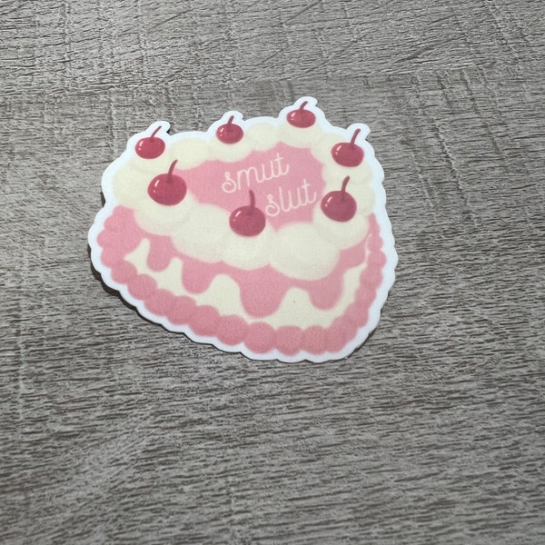 Smut Slut Cake Sticker