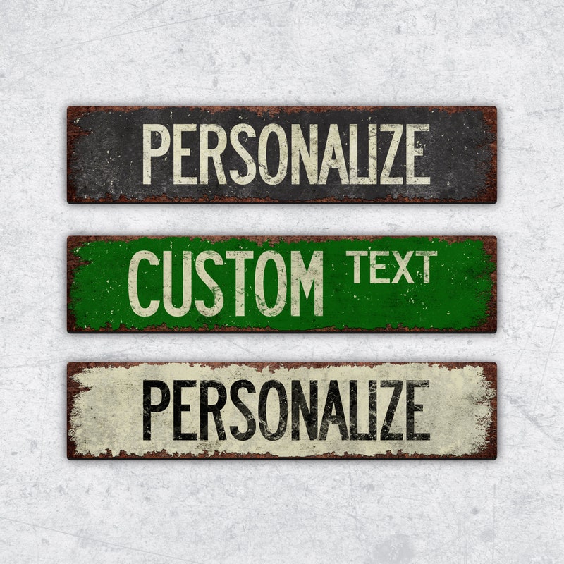 Rusted Metal Sign - Etsy