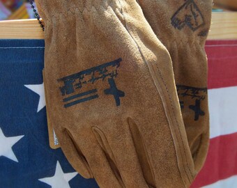 Lion's Leather Work Gloves