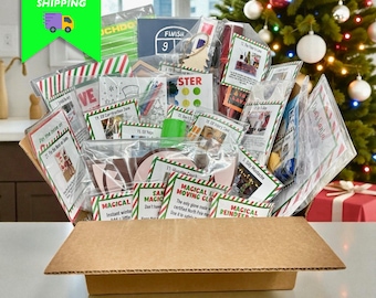 Kit di attività per elfi di Natale 2025: 12, 24 e 27 giorni di scherzi, oggetti di scena e accessori per elfi
