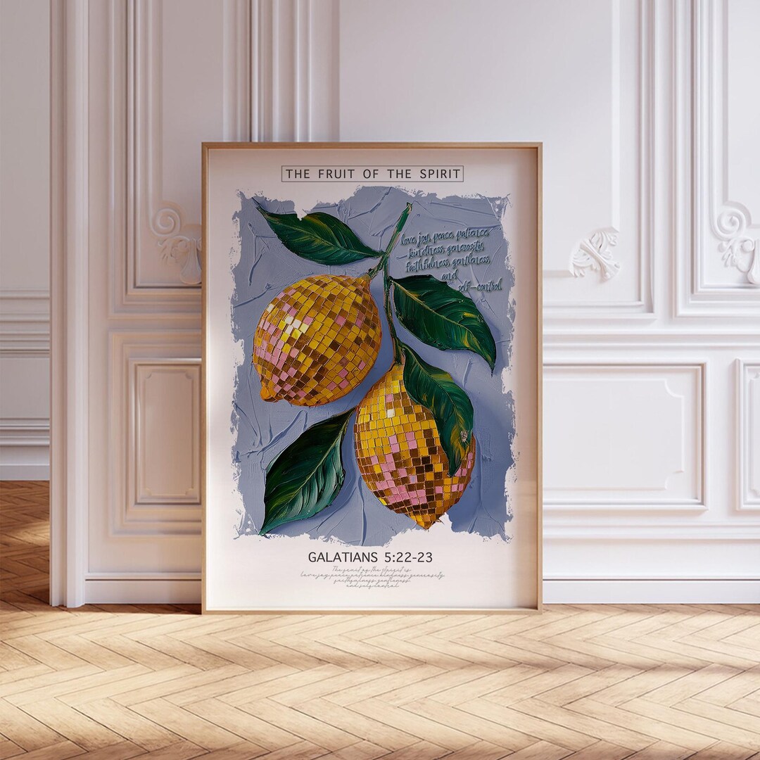 Christian Wall Art Print | Fruit of the Spirit Poster | Modern ...