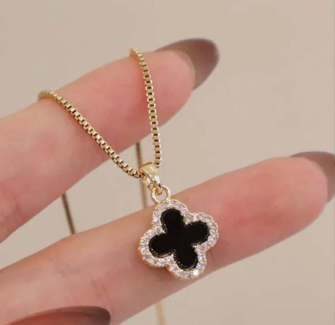 1 Black Clover Necklace – AMOS JEWELLERY