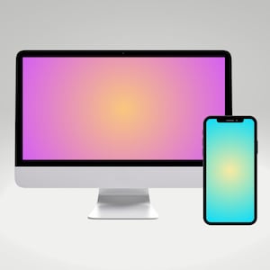 Gradient Desktop Wallpapers Set of 10 Gradient Theme MacBook Colorful ...