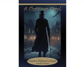 Livro infantil resumido de "Um Conto de Natal" – Clássico ilustrado de Dickens | Leitura fácil, presente para a família, ensino domiciliar