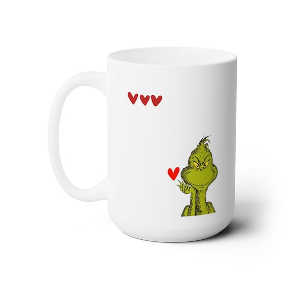 The Grinch Ceramic Mug 15 Oz, Holiday Mugs, the Grinch Mugs