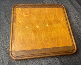 Double-sided Walnut Cutting Board, Reversible Butcher Block End Grain Cutting Boards, Chopping Board