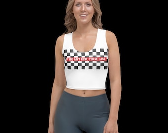 Nascar Crop Top race day outfit Talladega Nights Quote Ricky Bobby