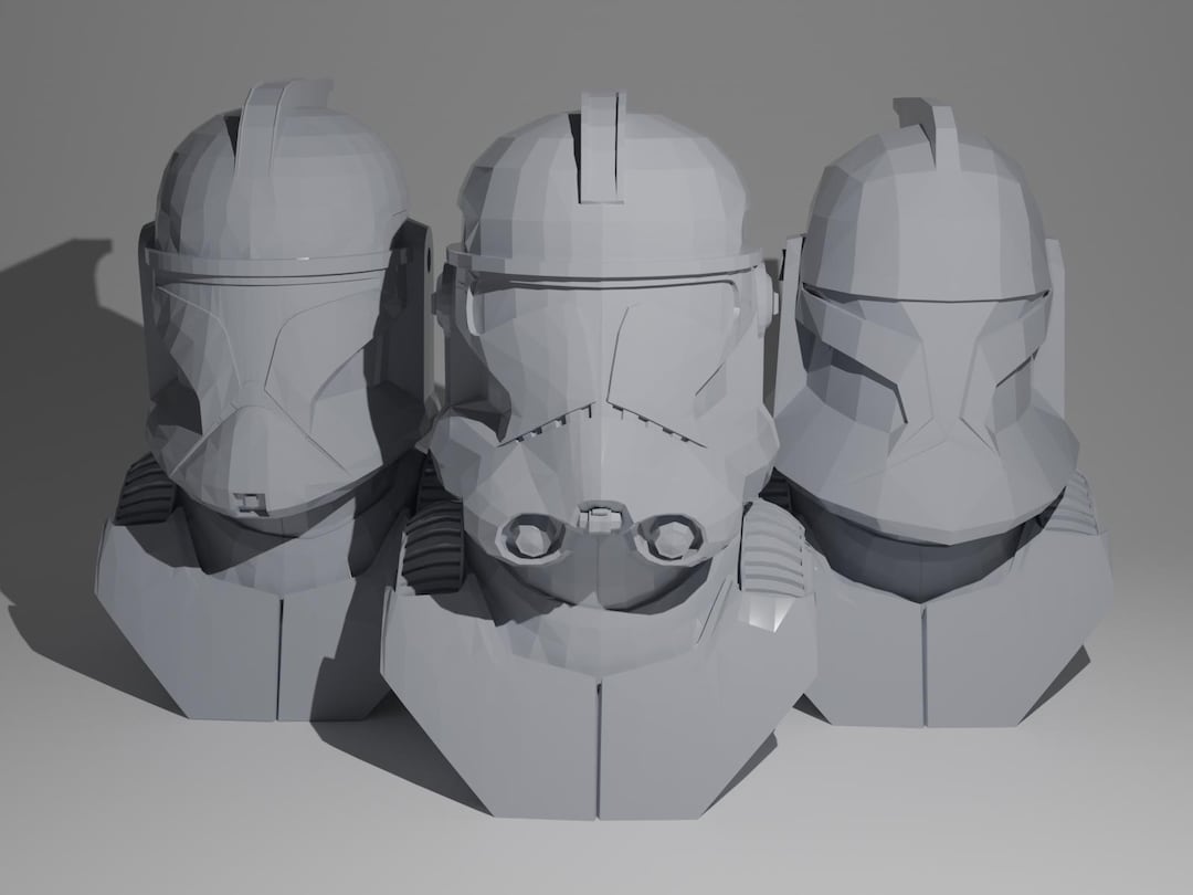 3-clone-trooper-busts-realistic-phase-1-animated-phase-1