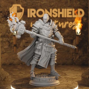 Uktakun - Colossal Goliath Paladin Harbinger of Namneri Owl-Guided Crusader 14k 3D Miniature | Dungeons & Dragons DND Tabletop | DM Stash