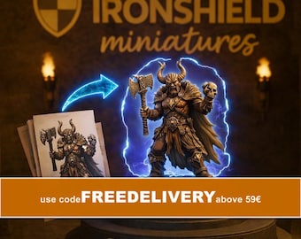 Custom 3D Miniature from Your Character Art | DnD & Tabletop Print | Personalized Figure | 3D Model + Resin Print with Base