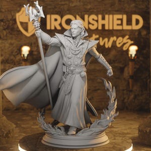 Renard the Black Hearted – Vampire Wizard Master of Mind 5e 14k Figure 3D Miniature Gift Idea | Dungeons & Dragons DND Tabletop | DM Stash