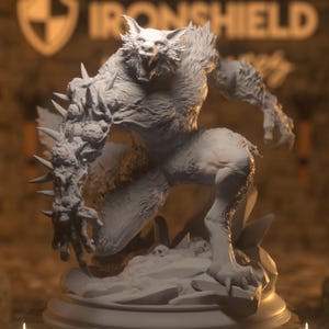 Bloodclaw Werewolf Abomination Big Figure 14k + Base Print 3D RPG Miniature Gift Idea mini | Dungeons & Dragons DND Tabletop | DM Stash