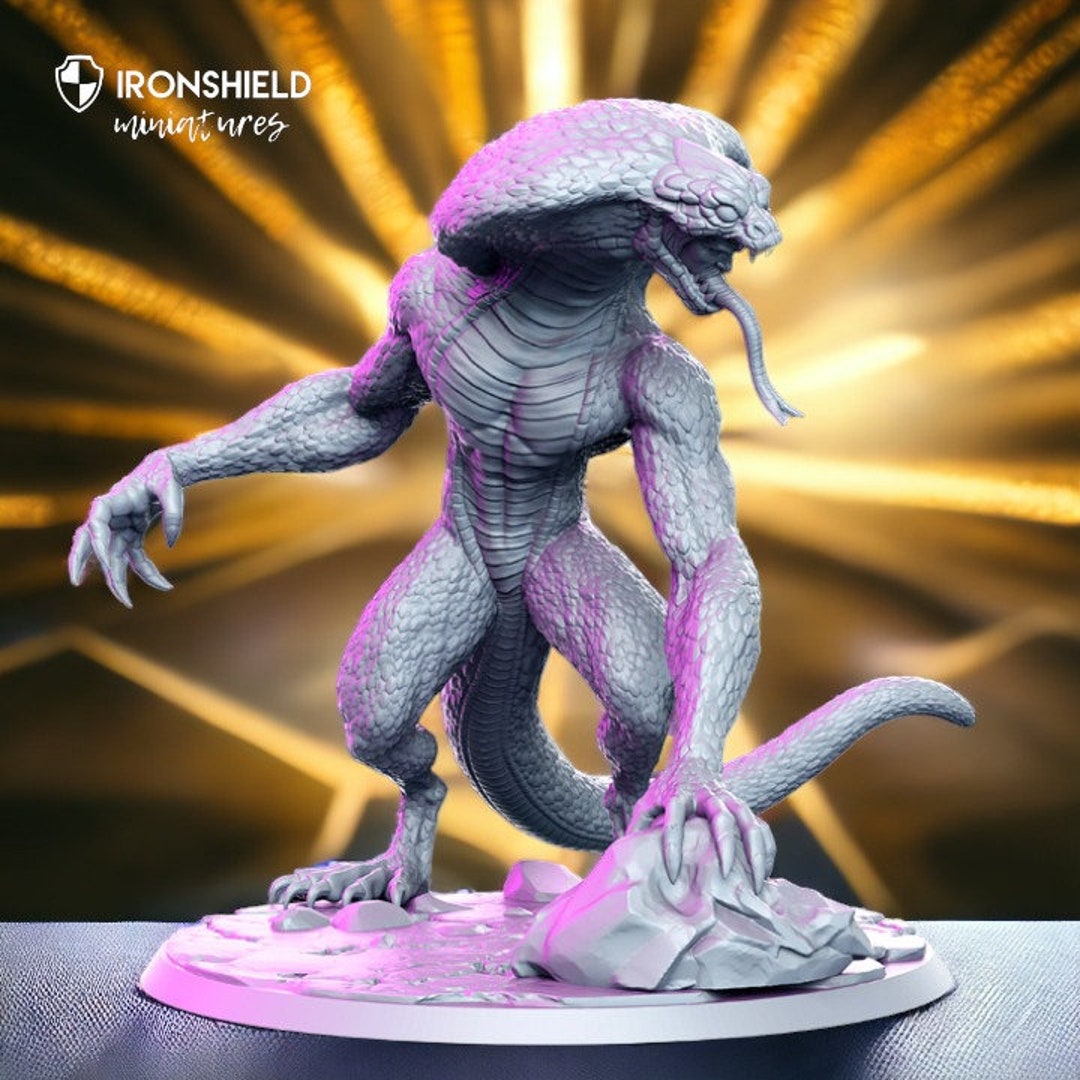 Slither Mutant Man Lizard Wild Animal Muscular Killer Raptor for Dnd ...