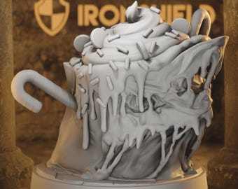 Jelly Nelly - Monstrous Cupcake Ooze Dessert Mimic Sweet Horror of the 14k 3D Miniature | Dungeons & Dragons DND Tabletop | Mammoth Factory