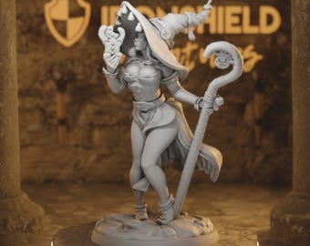 Momma Shugga - Human Witch Warlock Confectioner Sugar-Sorceress of the 14k 3D Miniature | Dungeons & Dragons DND Tabletop | Mammoth Factory