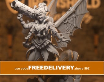 Tina de Mechanische Fee Figuur 14k + Basisprint 3D RPG Miniatuur Cadeau-idee mini | Dungeons & Dragons DND Tabletop Mammoth Factory