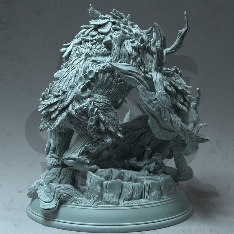 Fey Touched Owlbear Firalyn Figure Base Print 3d 12k Dnd Miniature Gift ...